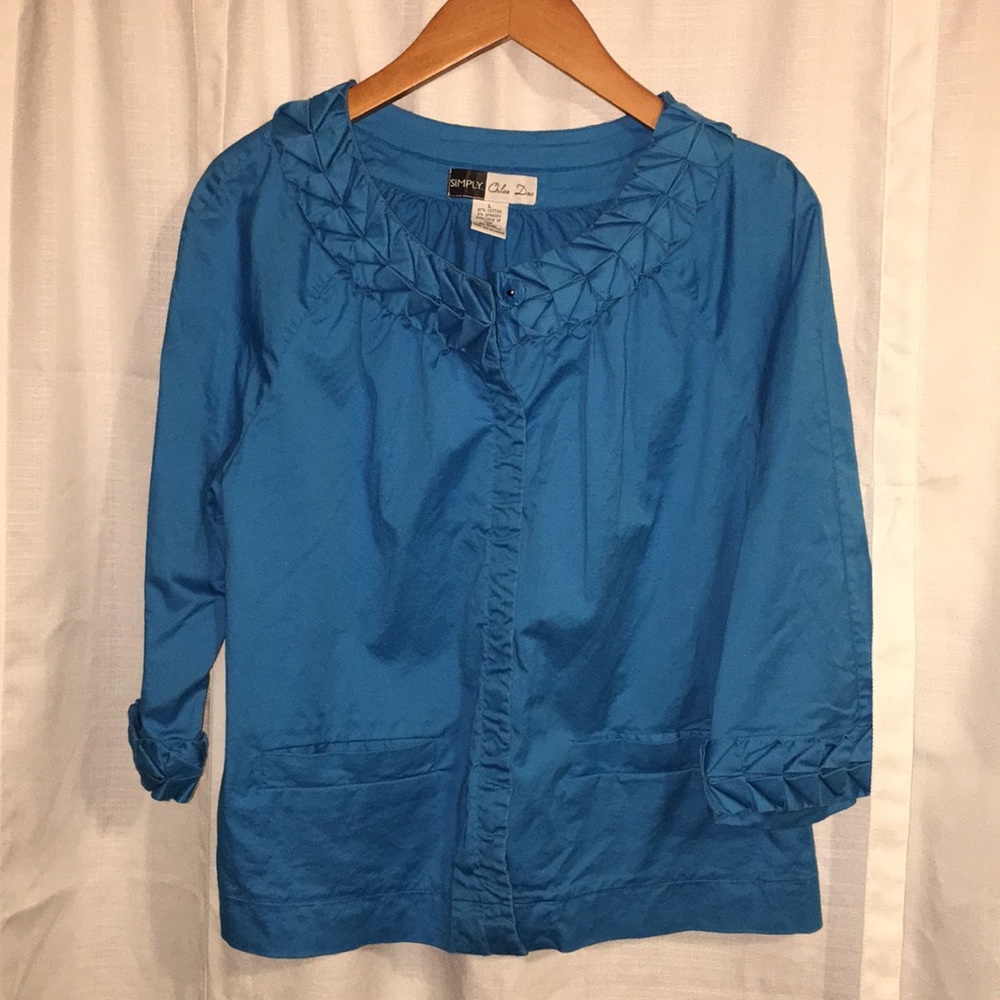 Simply Chloe Dao size large blue blazer